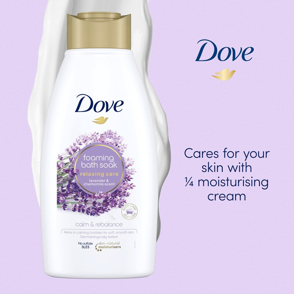 Dove Relaxing Care Lavender & Chamomile Bath Soak Bubble Bath 450ml