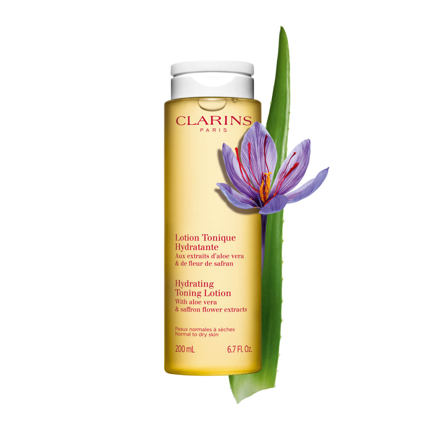 Clarins Hydrating Toning Lotion With Aloe Vera & Saffron Flower Extracts 200ML