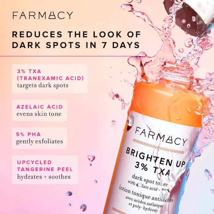 Farmacy
Brighten Up 3% TXA Dark Spot Toner with Azelaic Acid 50ML