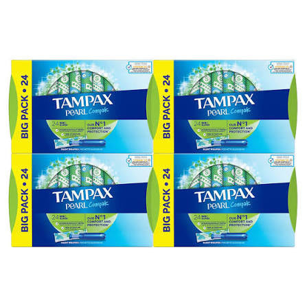 Tampax Pearl Compak - Tampons - 24 Pack