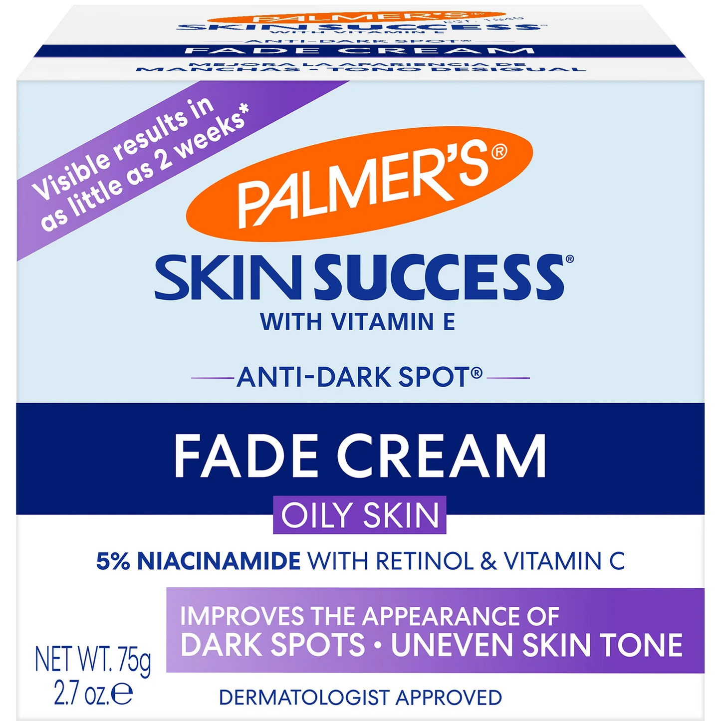 Anti-Dark Spot Fade Cream, for Oily Skin 75G