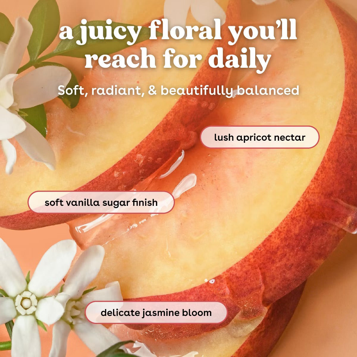 eos Jasmine Peach Body Lotion - 16oz: Moisturizing, Soothing, Nourishing, Hypoallergenic