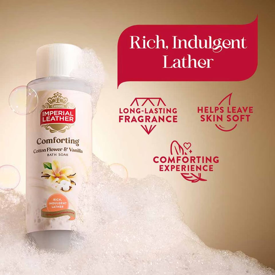 Imperial Leather Cotton & Vanilla Bath Soak 500Ml