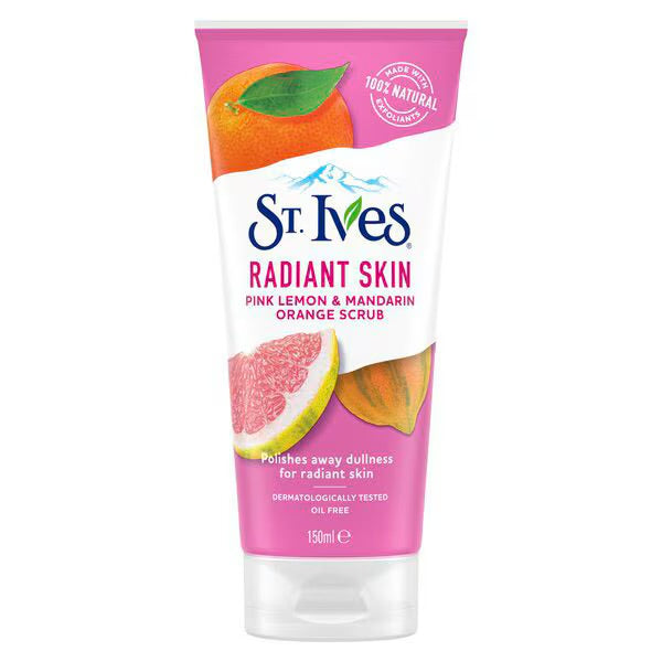 St Ives Radiant Skin - Pink Lemon & Mandarin Orange Scrub 150ML
