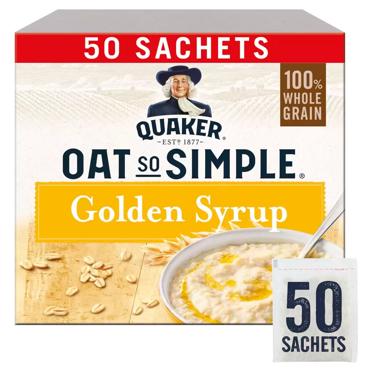 Quaker Oat So Simple Golden Syrup, 50 x 36G