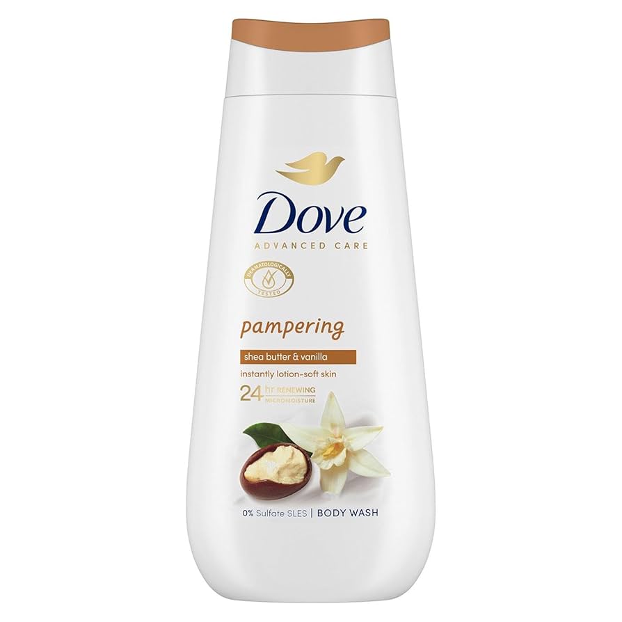 Dove Advanced Care Body Wash Pampering Shea Butter & Vanilla 225ml