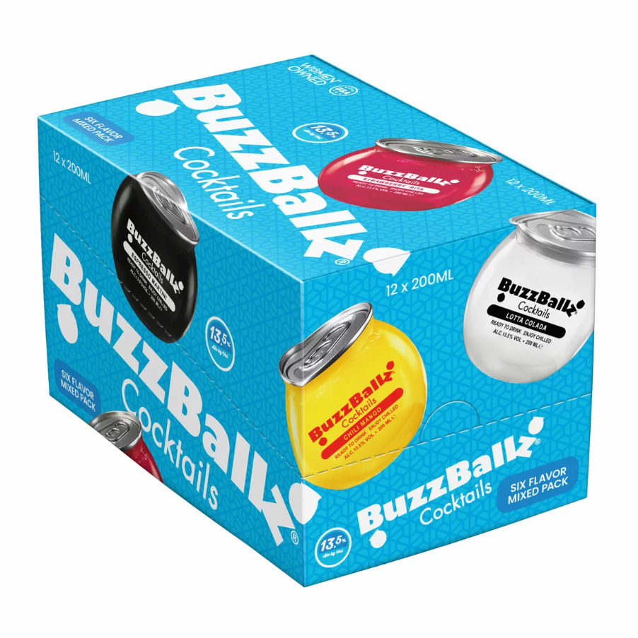 Buzzballz Mixed Pack, 12 x 20cl