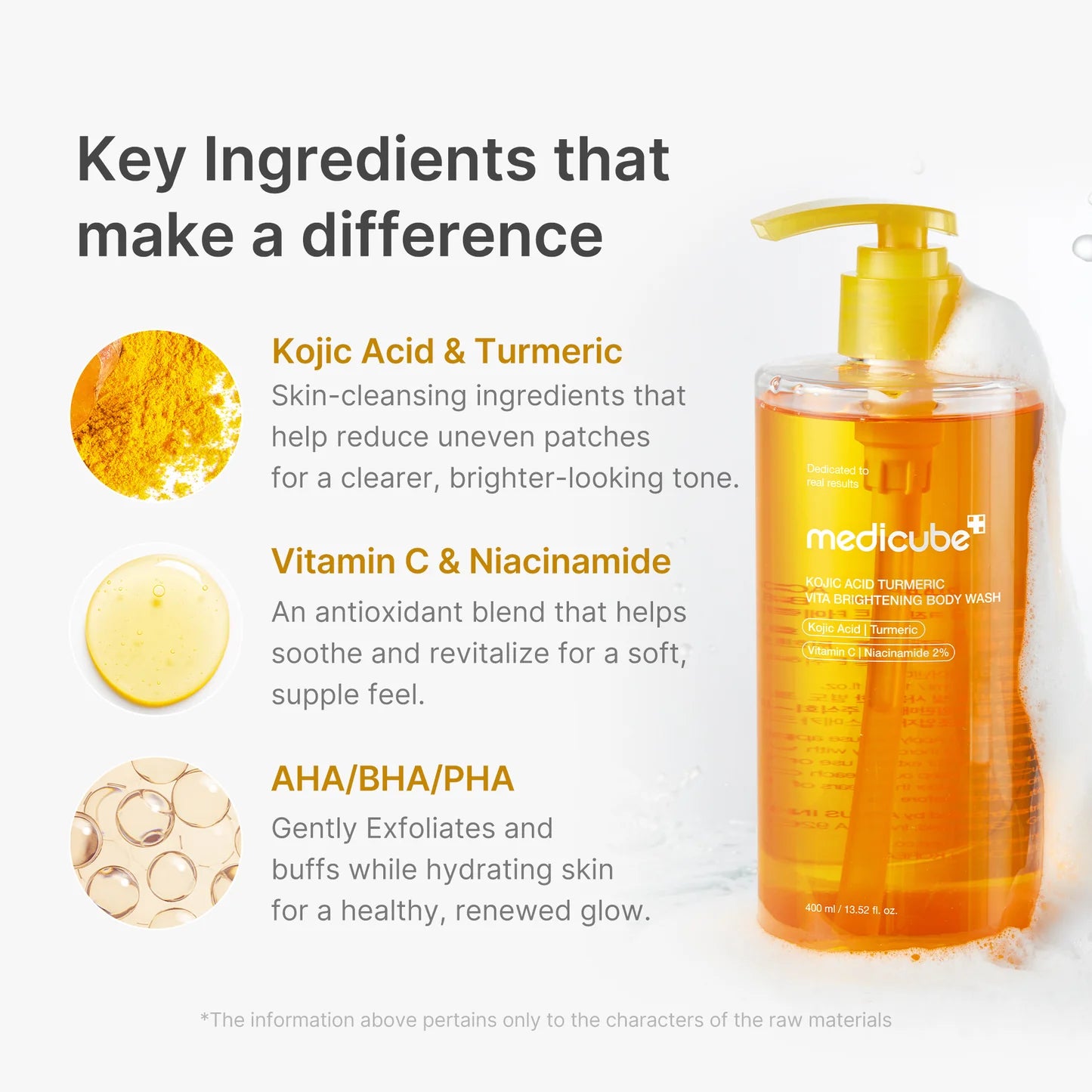 Medicube - Kojic Acid Turmeric Brightening Body Wash