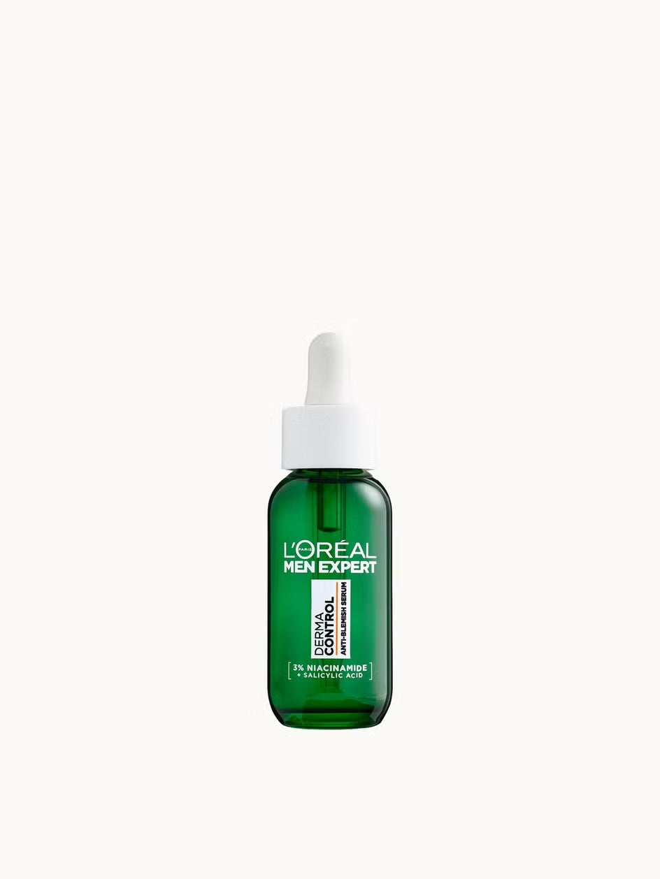 L'ORÉAL MEN EXPERT DERMA CONTROL ANTI-BLEMISH SERUM WITH 3% NIACINAMIDE + SALICYLIC ACID 30ML