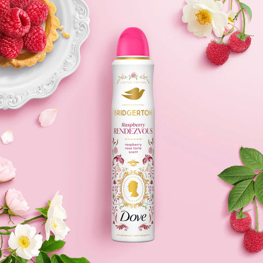 Dove Limited Edition Bridgerton Raspberry Rendezvous 72h Antiperspirant Deodorant Spray 200ml