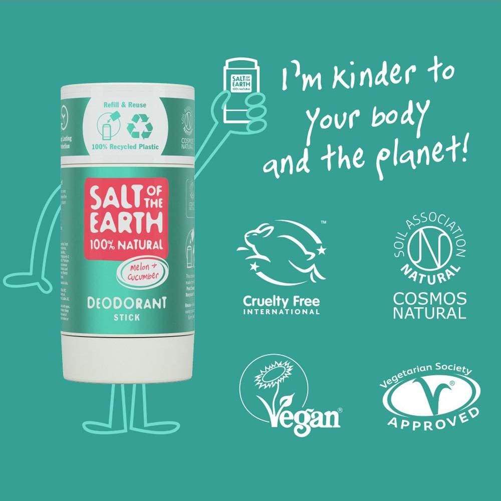 Melon & Cucumber Natural Deodorant Stick 84G