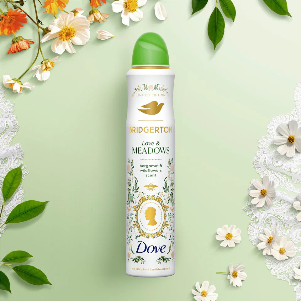 Dove Limited Edition Bridgerton Love & Meadows 72h Antiperspirant Deodorant Spray 200ml