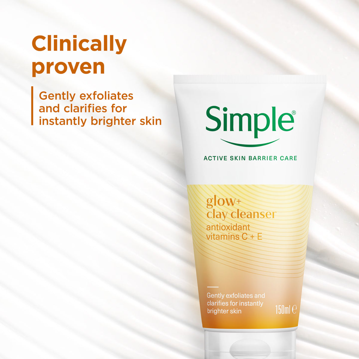 Simple Protect 'N' Glow Express Glow Clay Polish Cleanser 150ML