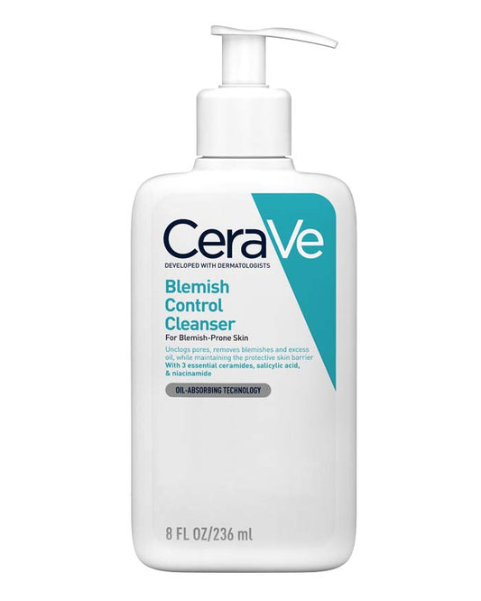 CeraVe Blemish Control Face Cleanser with 2% Salicylic Acid & Niacinamide for Blemish-Prone Skin 236ML