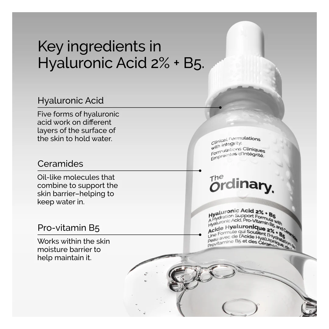 The Ordinary Hyaluronic Acid 2% + B5 – 30ML