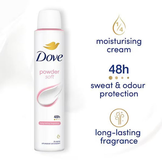 Dove Powder Anti-Perspirant Deodorant Spray 200ML
