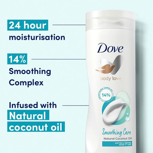 Dove Body Love Body Lotion & Moisturiser to Soften & Refine Smoothing Care 250ML