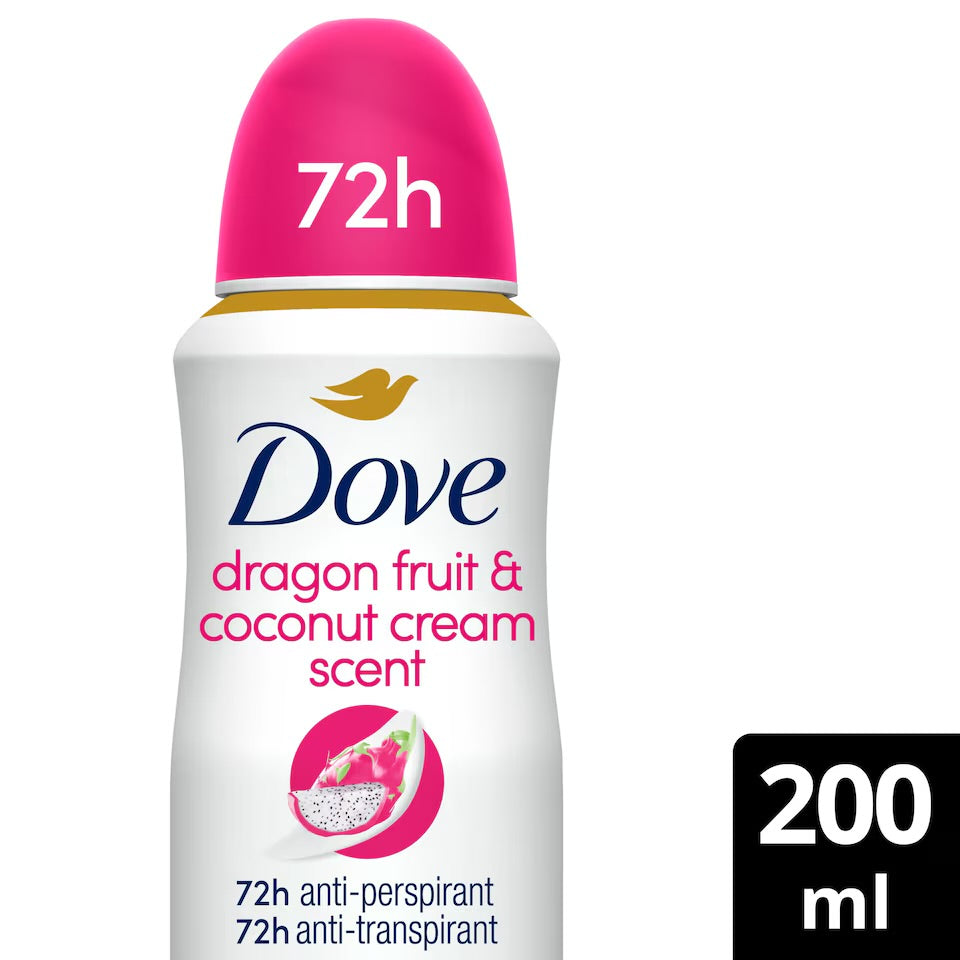 Dove Advanced Care Dragon Fruit & Coconut Antiperspirant Deodorant Spray 200ML