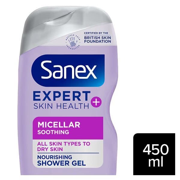 Sanex Expert Skin Health+ Micellar Soothing Shower Gel 450ML