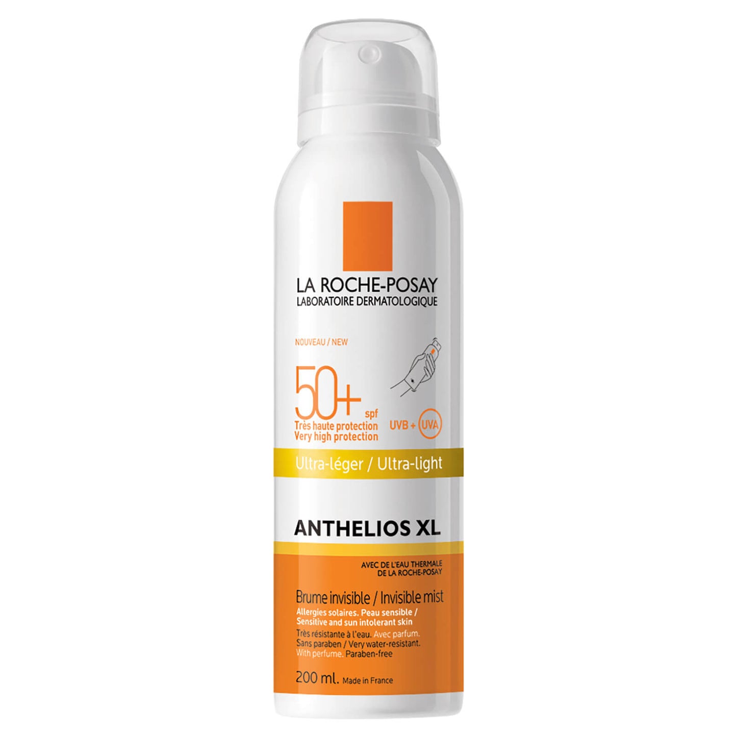 LA ROCHE-POSAY ANTHELIOS ULTRA-LIGHT SPF50+ SUN PROTECTION SPRAY 200ML
