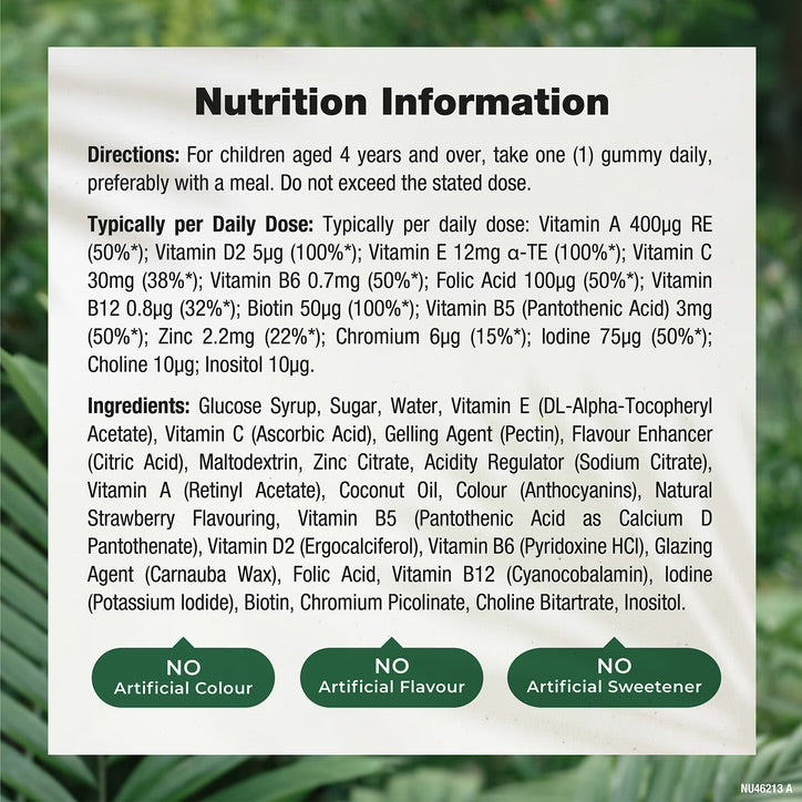 Nature's Truth Kids Multivitamin - 60 Vegan Gummies - Strawberry Flavour