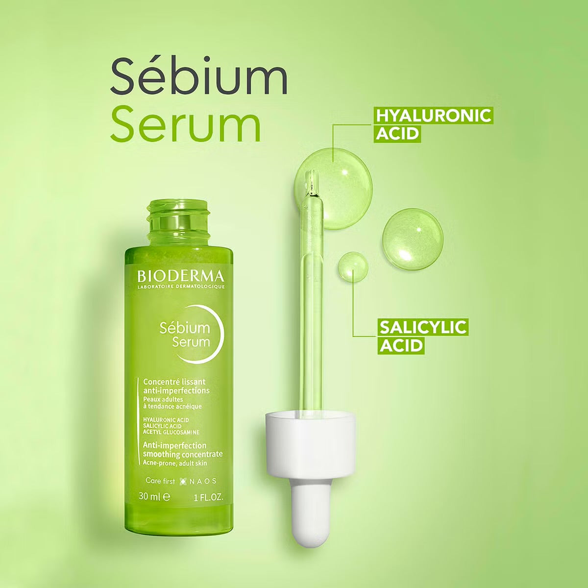 Bioderma Sebium Serum For Adult Acne 30ML