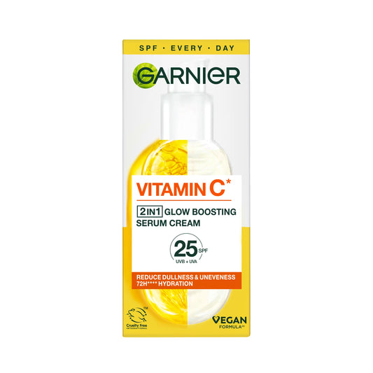 Garnier SkinActive Vitamin C 2in1 Brightening Serum Cream SPF 25, 50ML