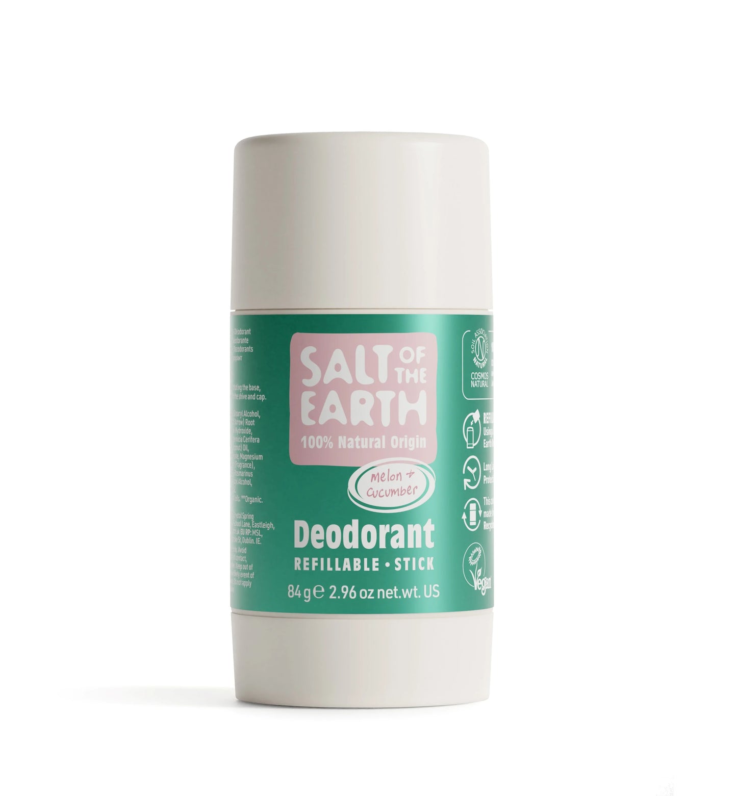 Melon & Cucumber Natural Deodorant Stick 84G