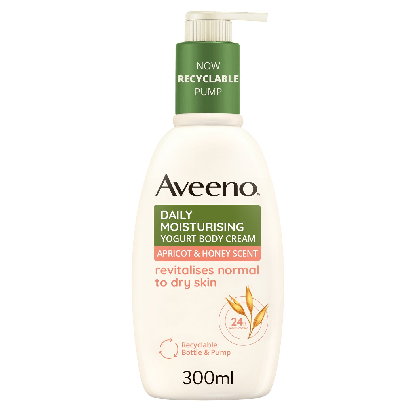 Aveeno Daily Moisturising Yogurt Body Cream – Apricot & Honey Scented 300ml