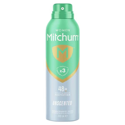 Mitchum Unscented Anti-Perspirant Aerosol 200ml