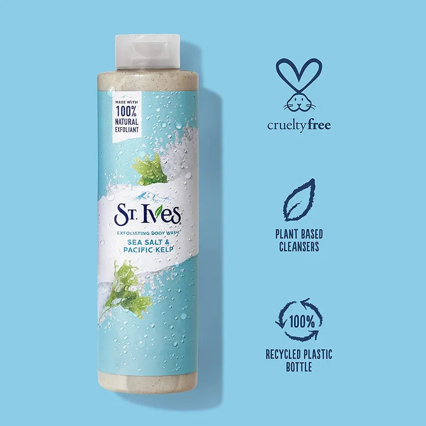 St. Ives Exfoliating Body Wash – Sea Salt & Pacific Kelp 700ML