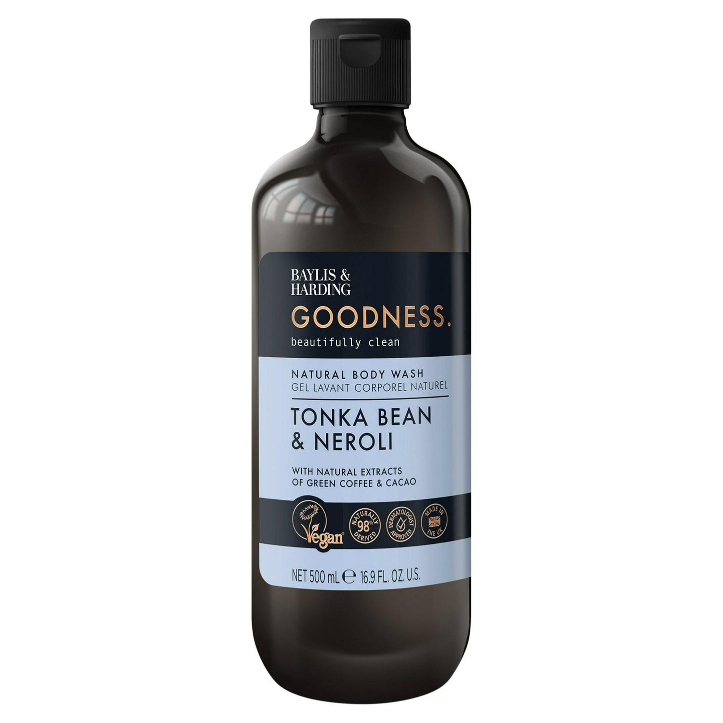 Baylis & Harding Goodness Tonka Bean & Neroli Natural Body Wash 500ml