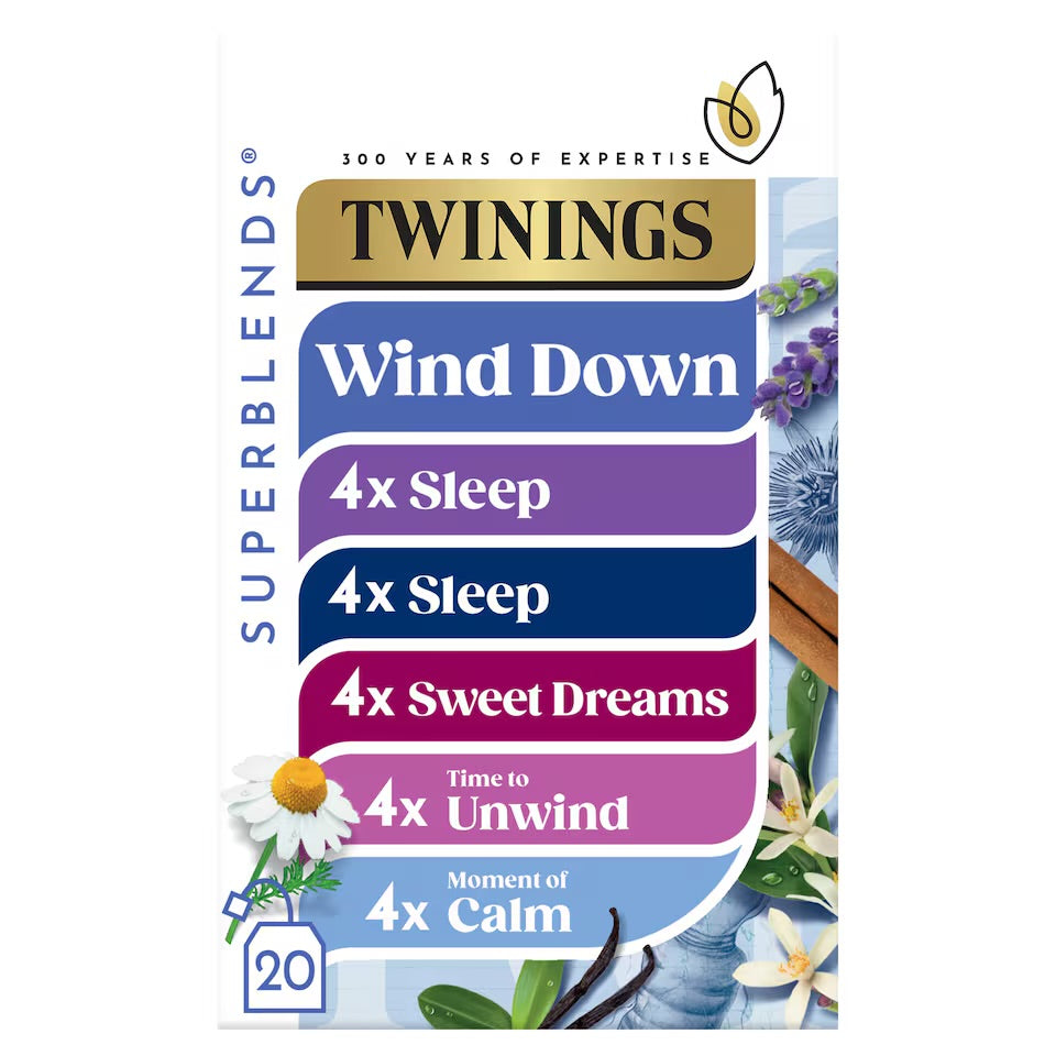 Twinings Superblends Wind Down Tea Collection 20 Tea Bags