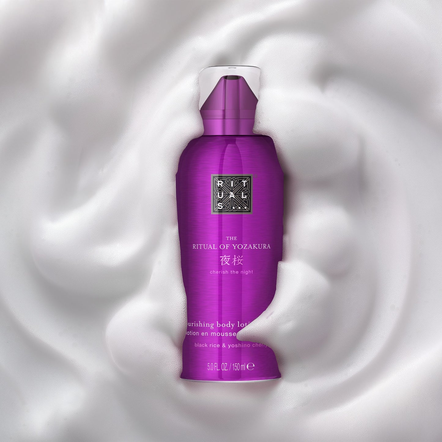 Rituals – The Ritual of Yozakura

Black Rice & Yoshino Cherry Body Lotion Mousse 150ML