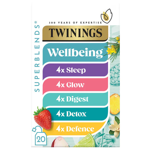 Twinings Superblends Wellbeing Collection 20 Tea Bags 37G