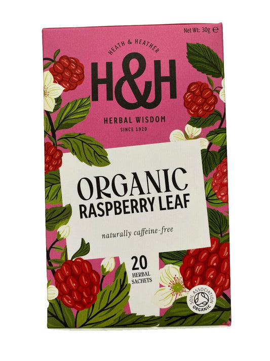 Heath & Heather Organic Raspberry Leaf 20 Tea Bags