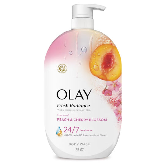 Olay Fresh Radiance Vitamin B3 and Antioxidant Blend Body Wash - Peach and Cherry Blossom - 35 fl oz