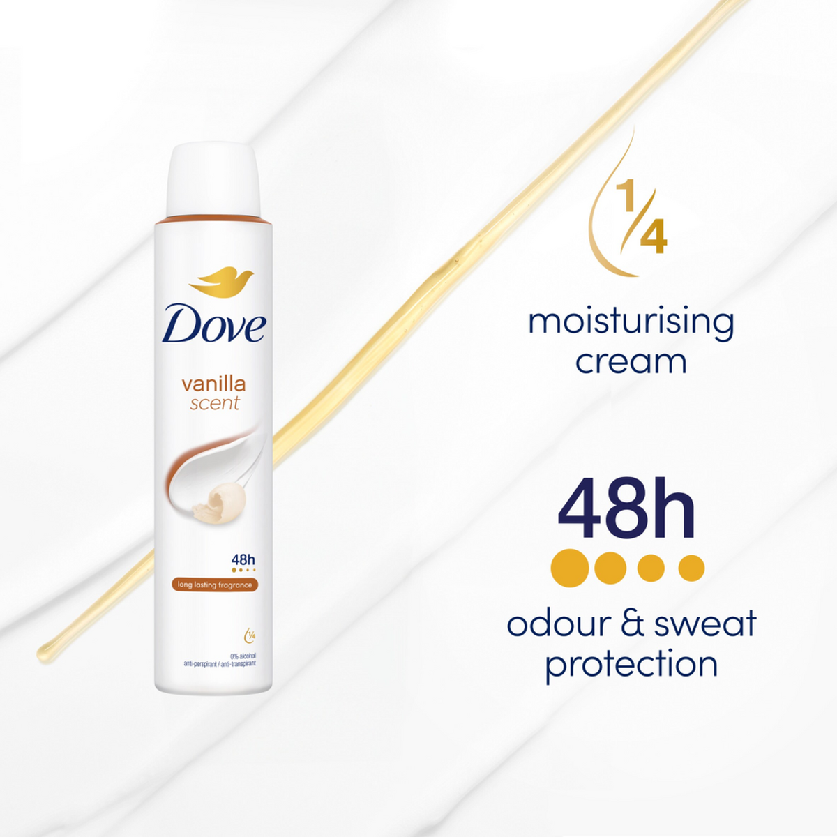 Dove Vanilla Anti-Perspirant Aerosol 200ML