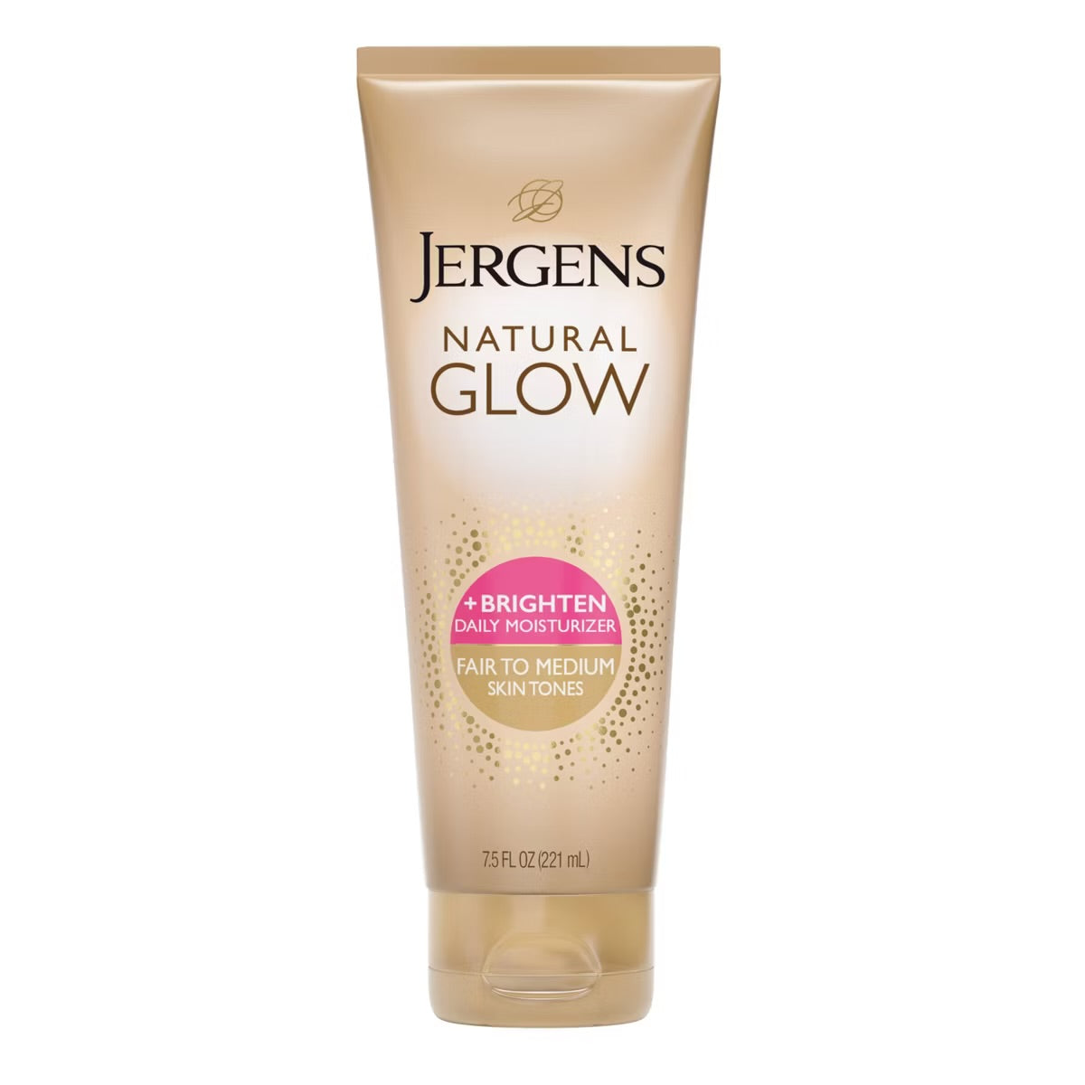 Jergens Natural Glow Daily Moisturizer + Sunless Self Tanner Tanning Lotion - Fair To Medium - 7.5 fl oz