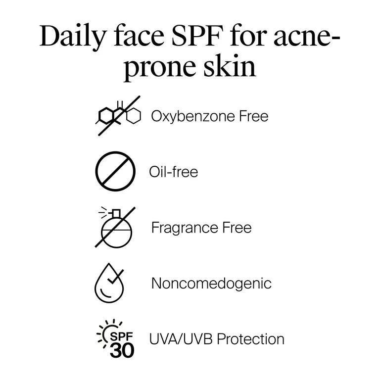 Neutrogena SPF 30 Clear Face Sunscreen for Oily Skin, 3 fl. oz