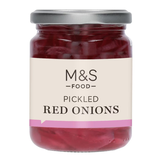 M&S PICKLED RED ONIONS 260G
