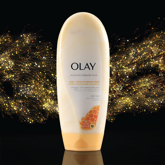 Olay - Moisture Ribbons Plus - Hydratant Plus - Shea + Notes Of Manuka Honey 532ML
