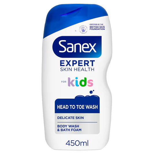 Sanex Expert Skin Health Head to Toe Body Wash for Kids 450ML