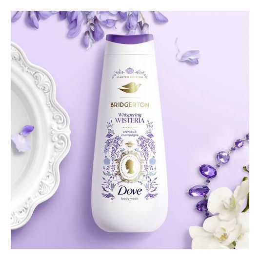 Dove Limited Edition Bridgerton Body Wash - Whispering Wisteria - Orchids & Champagne Scent - 20oz