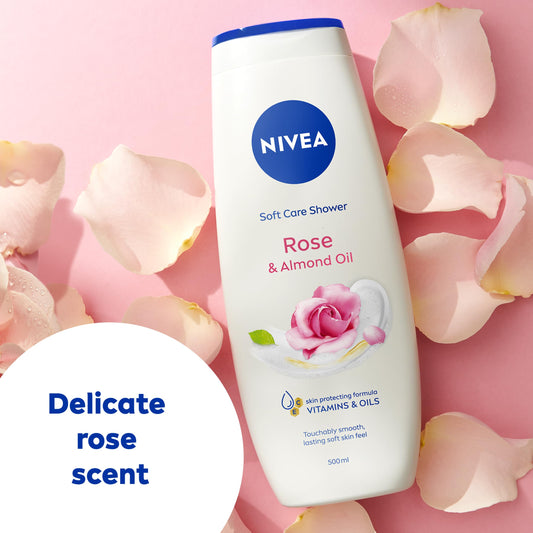 NIVEA Rose & Almond Oil Shower Cream 500ML