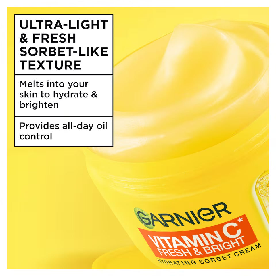 Garnier Vitamin C Fresh & Bright Sorbet Cream with Niacinamide 85ML
