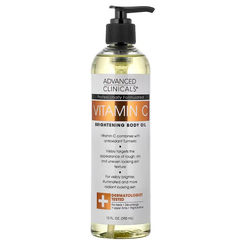 Advanced Clinicals - Vitamin C Brightening Body Oil 355ML