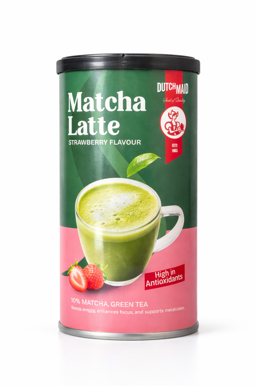 Dutch Maid - Matcha Latte - Strawberry Flavour 250G