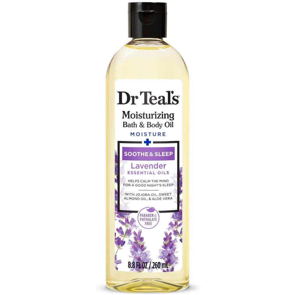 Dr Teal’s Moisturizing Bath & Body Oil - Lavender Essential Oils - 260ML