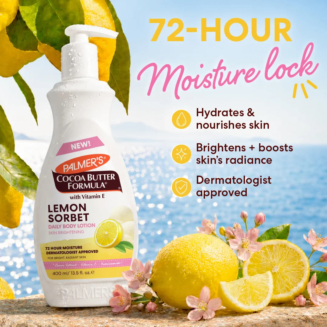 Palmer’s Lemon Sorbet Brightening Body Lotion (Pre-Order, Delivery 13/08/26)